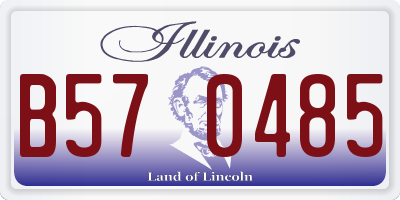 IL license plate B570485
