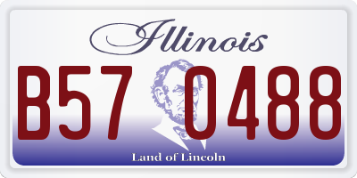 IL license plate B570488