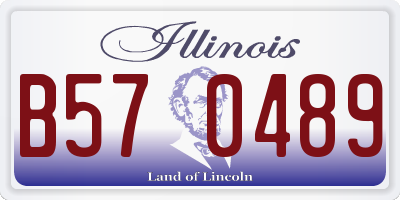 IL license plate B570489