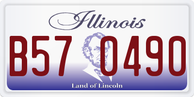 IL license plate B570490