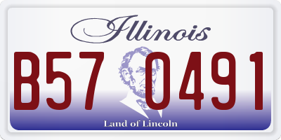 IL license plate B570491