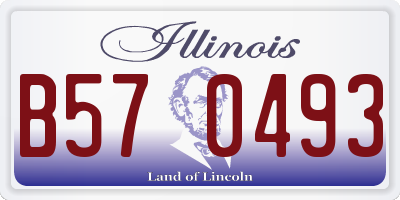 IL license plate B570493