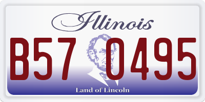 IL license plate B570495