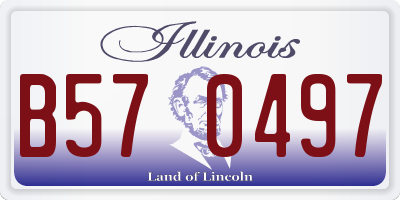 IL license plate B570497