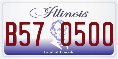 IL license plate B570500