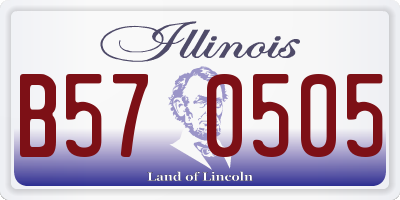 IL license plate B570505