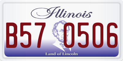 IL license plate B570506