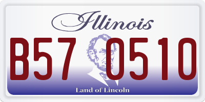 IL license plate B570510