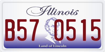 IL license plate B570515
