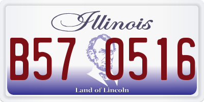 IL license plate B570516