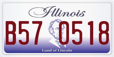 IL license plate B570518