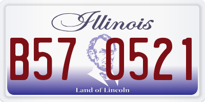 IL license plate B570521