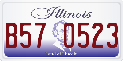 IL license plate B570523