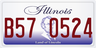 IL license plate B570524