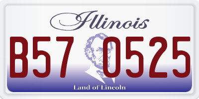 IL license plate B570525