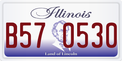IL license plate B570530