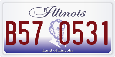 IL license plate B570531