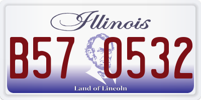 IL license plate B570532