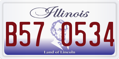 IL license plate B570534