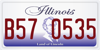 IL license plate B570535