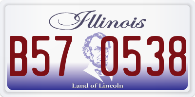 IL license plate B570538