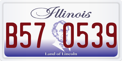 IL license plate B570539