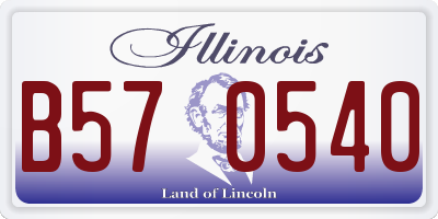 IL license plate B570540