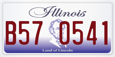 IL license plate B570541