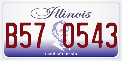 IL license plate B570543