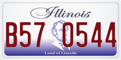 IL license plate B570544