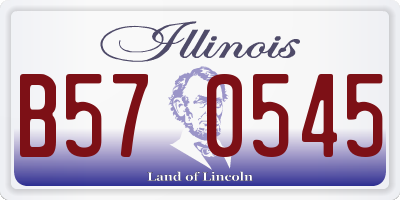 IL license plate B570545