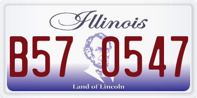 IL license plate B570547