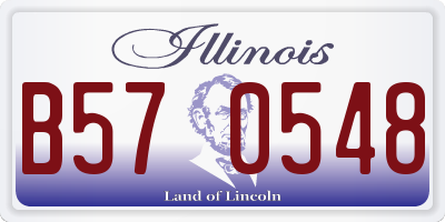 IL license plate B570548