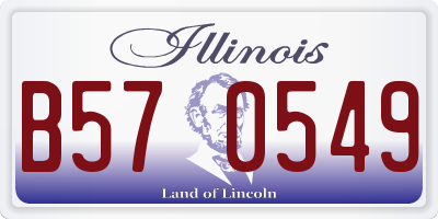 IL license plate B570549