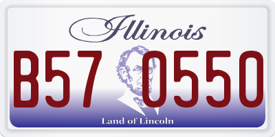 IL license plate B570550