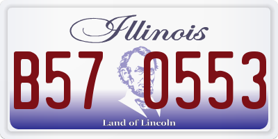 IL license plate B570553