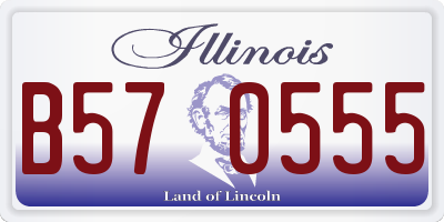 IL license plate B570555