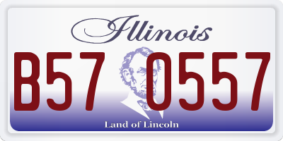 IL license plate B570557