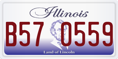 IL license plate B570559