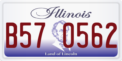 IL license plate B570562