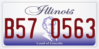IL license plate B570563
