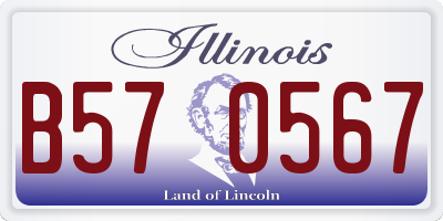 IL license plate B570567