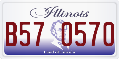 IL license plate B570570