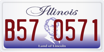 IL license plate B570571