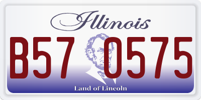 IL license plate B570575