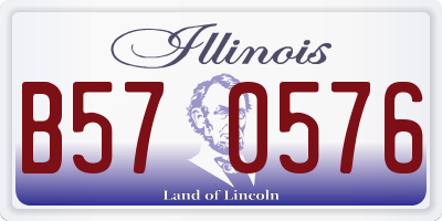 IL license plate B570576