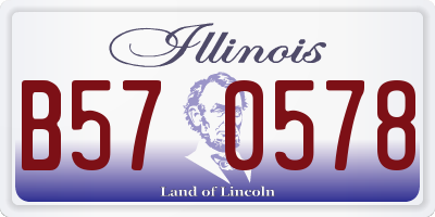 IL license plate B570578