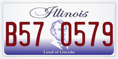 IL license plate B570579