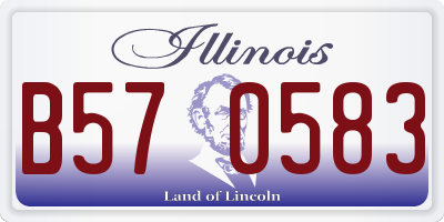 IL license plate B570583