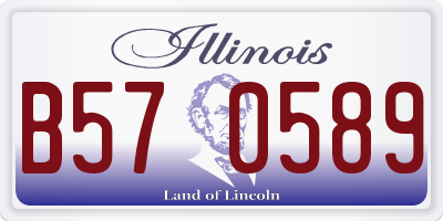 IL license plate B570589